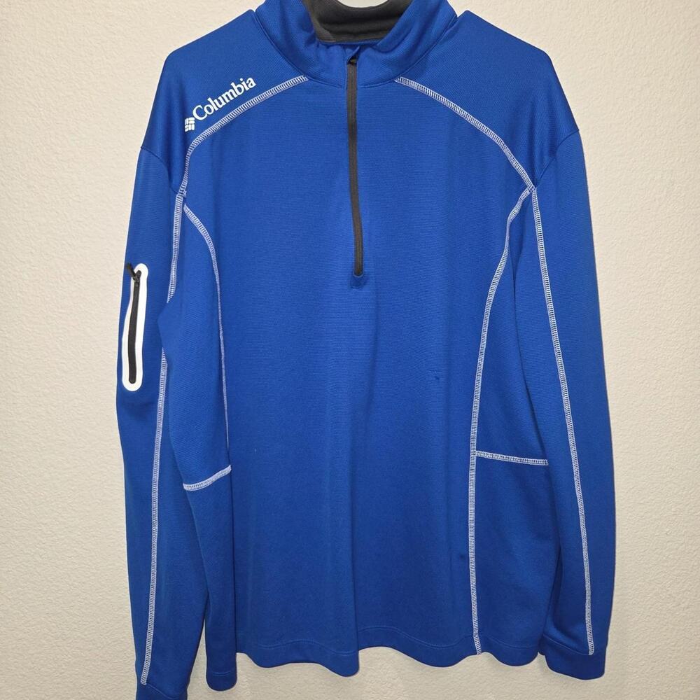 Columbia golf blue 14 zip